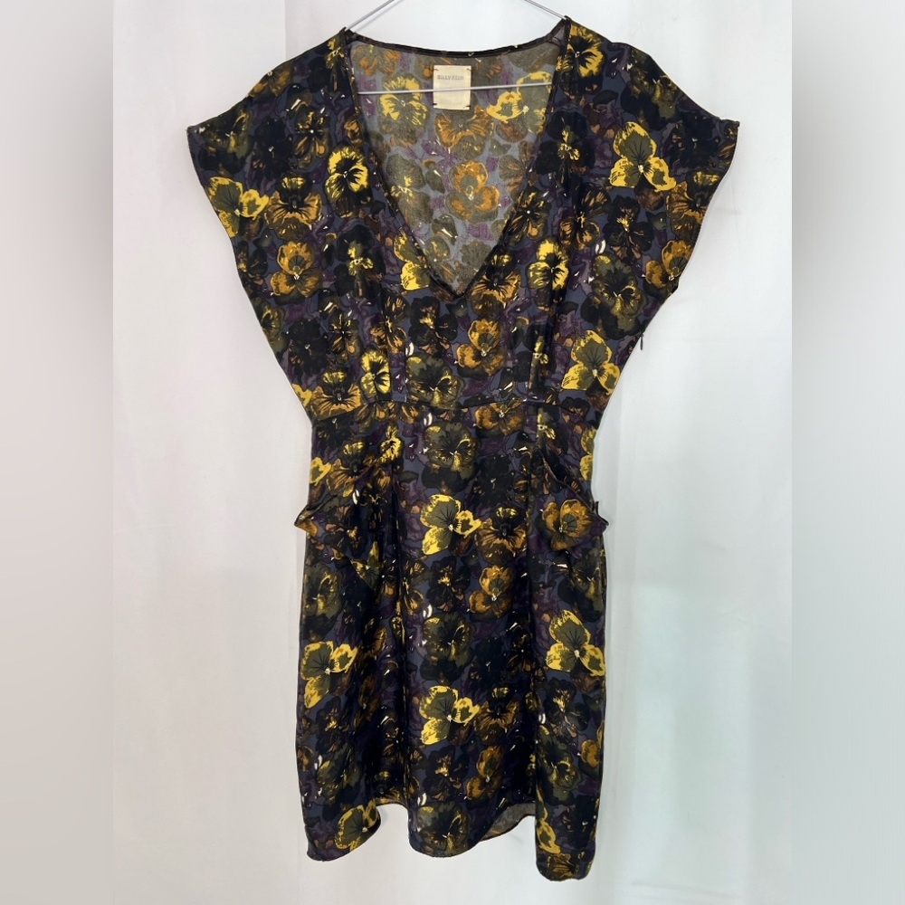 BILLY REID silk floral mini DRESS